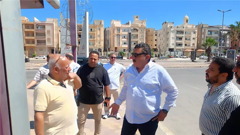 جولة ميدانية موسعة لرئيس جهاز دمياط الجديدة لمتابعة مشروعات الطرق وتنسيق المواقع